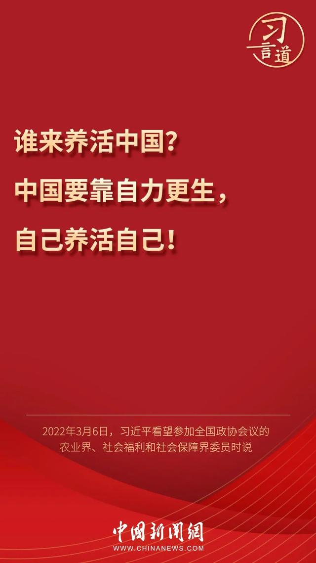 習(xí)言道丨習(xí)近平為何再答“誰來養(yǎng)活中國”？