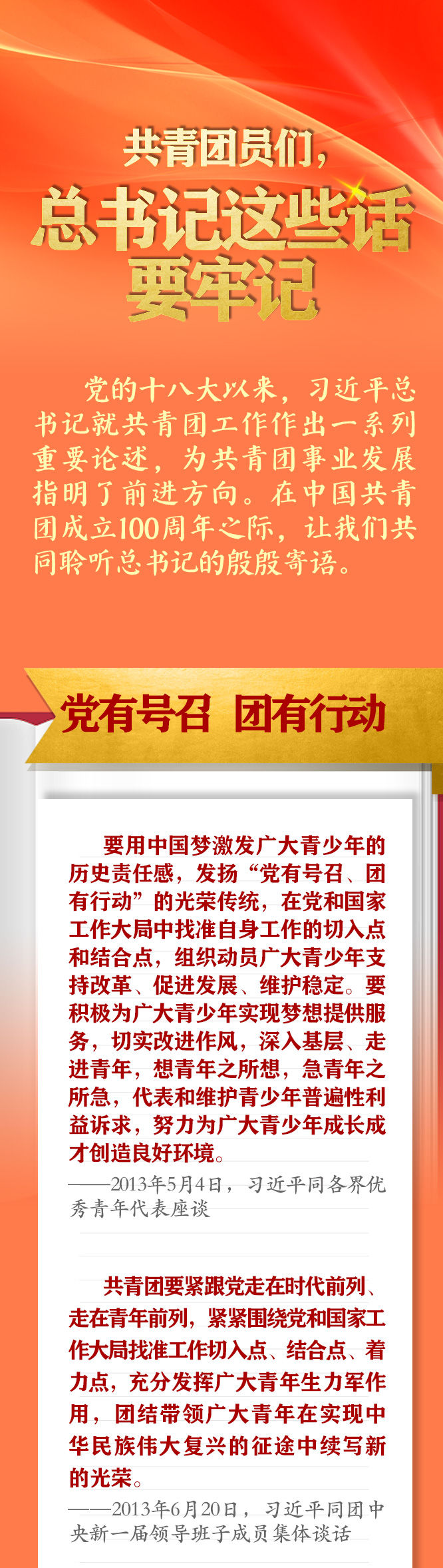 手繪長卷 | 共青團(tuán)員們，總書記這些話要牢記