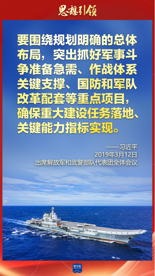 思想引領(lǐng)｜兩會上，習主席這樣談強軍之路