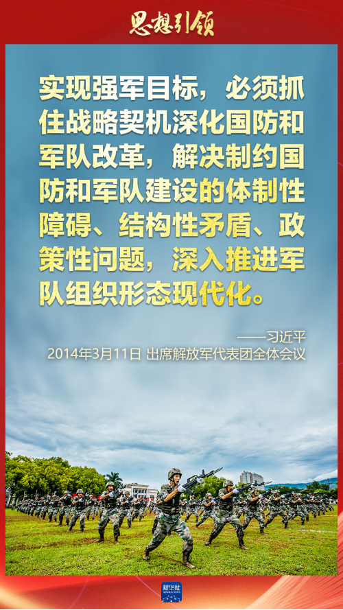 思想引領(lǐng)｜兩會上，習主席這樣談強軍之路