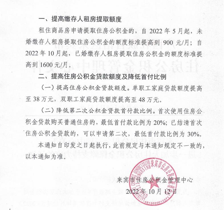 廣西來(lái)賓市住房公積金管理中心網(wǎng)站信息截圖。