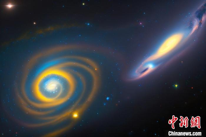 本星系群的三維藝術圖?！≈锌圃簢姨煳呐_ 供圖