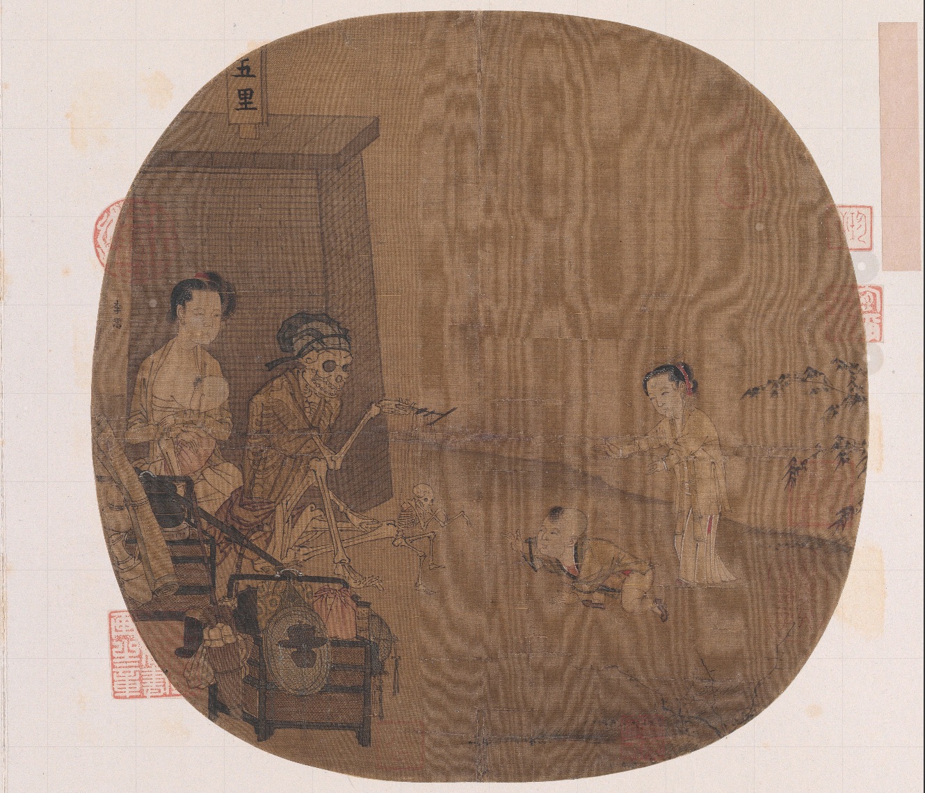 南宋名畫《骷髏幻戲圖》。圖片來(lái)源：故宮博物院官方網(wǎng)站