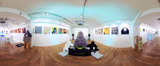 “大衛(wèi)猿”主題展覽現(xiàn)場。（主辦方供圖）