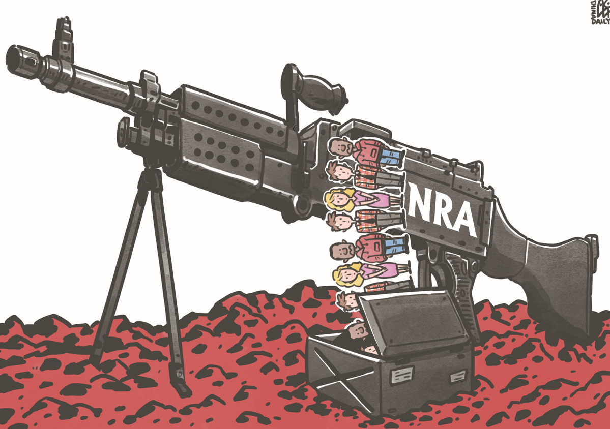 NRA成為推行槍支管控背后最大的阻力。（來源：中國日報(bào) 作者：蔡艨）