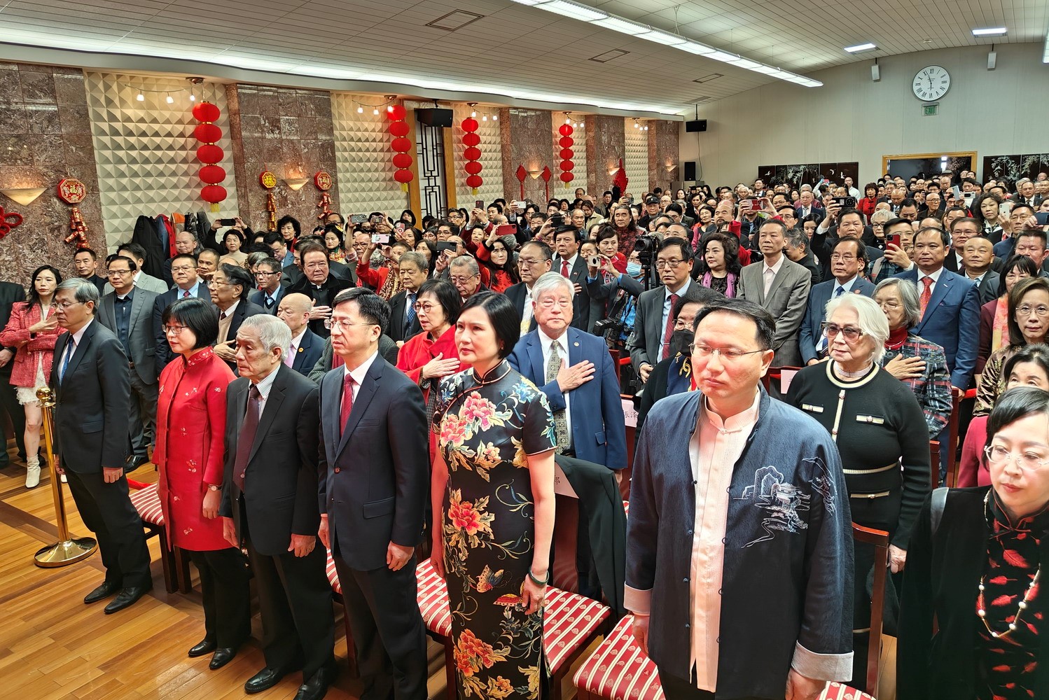 領(lǐng)區(qū)各州代表參加招待會。主辦方供圖
