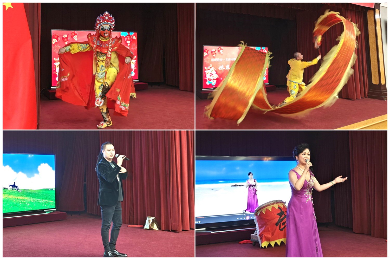 當?shù)貎S界知名演員獻上精彩演出。主辦方供圖