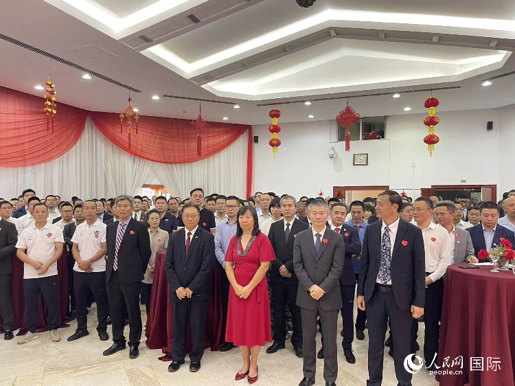 駐尼日利亞使館春節(jié)招待會現(xiàn)場。人民網(wǎng)記者 姜宣攝