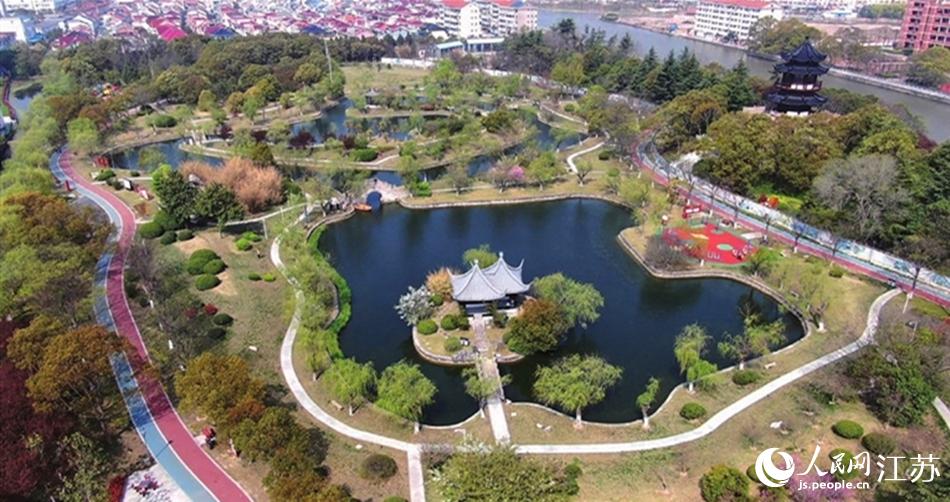 如東縣人民公園。如東縣委宣傳部供圖