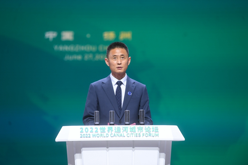 江蘇省文化和旅游廳副廳長(zhǎng)李川在大會(huì)上致辭。邵丹攝