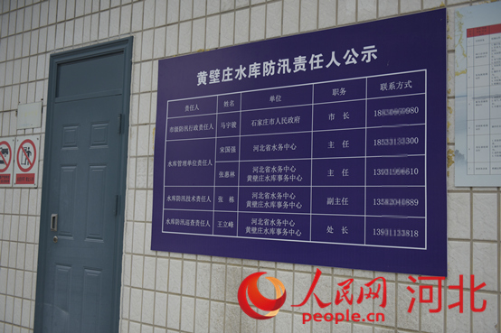 防汛責(zé)任人公示牌。人民網(wǎng)祝龍超攝