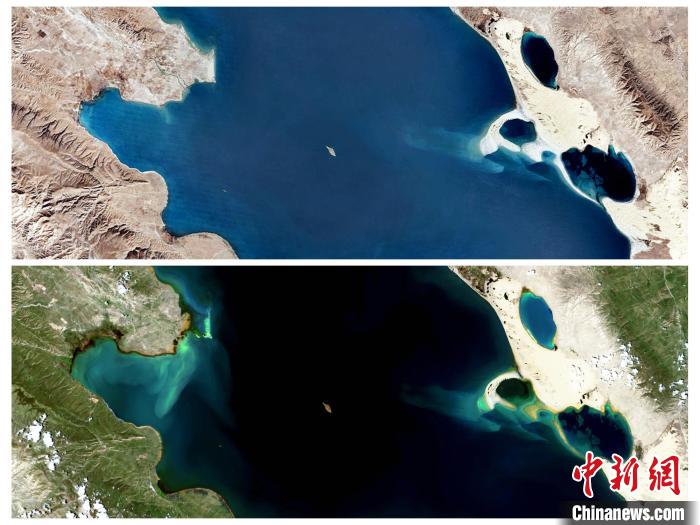 衛(wèi)星鳥(niǎo)瞰“生態(tài)大省”青海：沙化治理明顯，青海湖如藍(lán)寶石