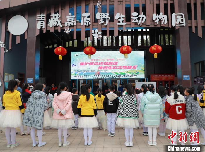 圖為青海省西寧市開展第42屆“愛鳥周”科普宣傳活動(dòng)?！●R銘言 攝