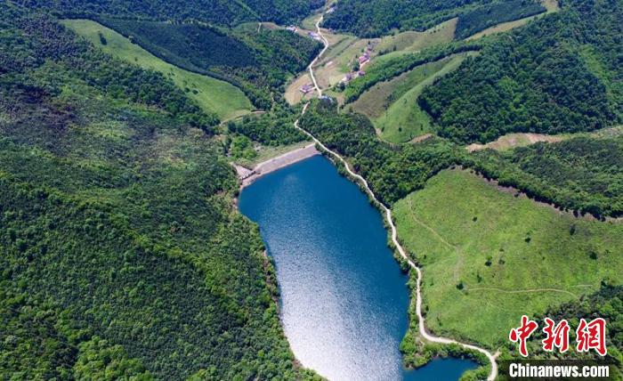 空中俯瞰北山村。洲湖鎮(zhèn)供圖