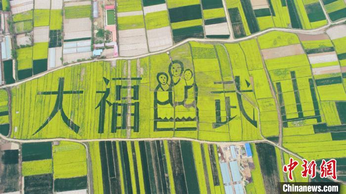 2019年4月，天水武山縣萬畝鄉(xiāng)村油菜花海。(資料圖) 何海瑞 攝