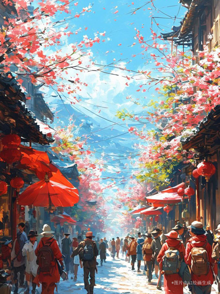 【巳巳如意萬象新】漫評(píng)丨紅紅火火中國年，照見新年新圖景