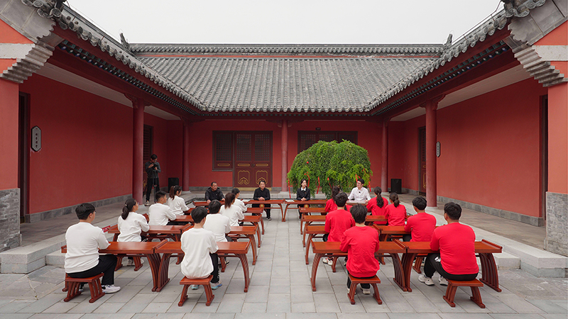 “一塊豆腐話清廉”思政課。滁州市委網(wǎng)信辦供圖