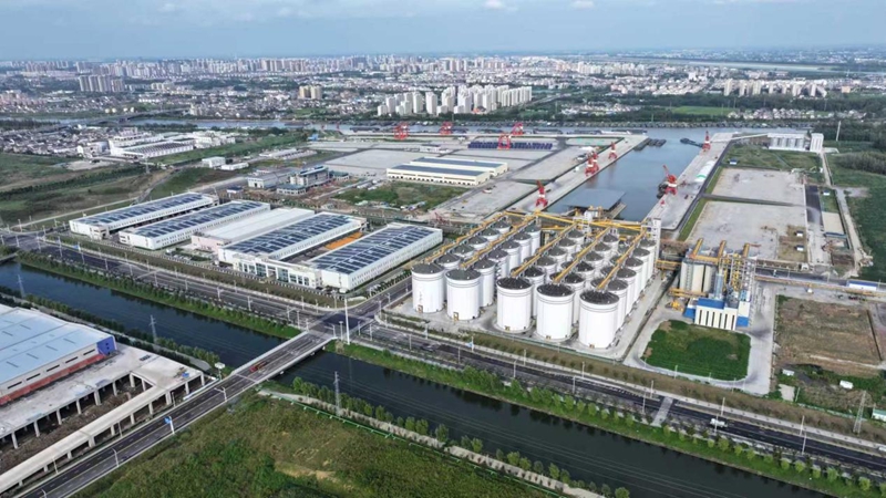 航拍黃碼港產(chǎn)業(yè)園。蔣童攝