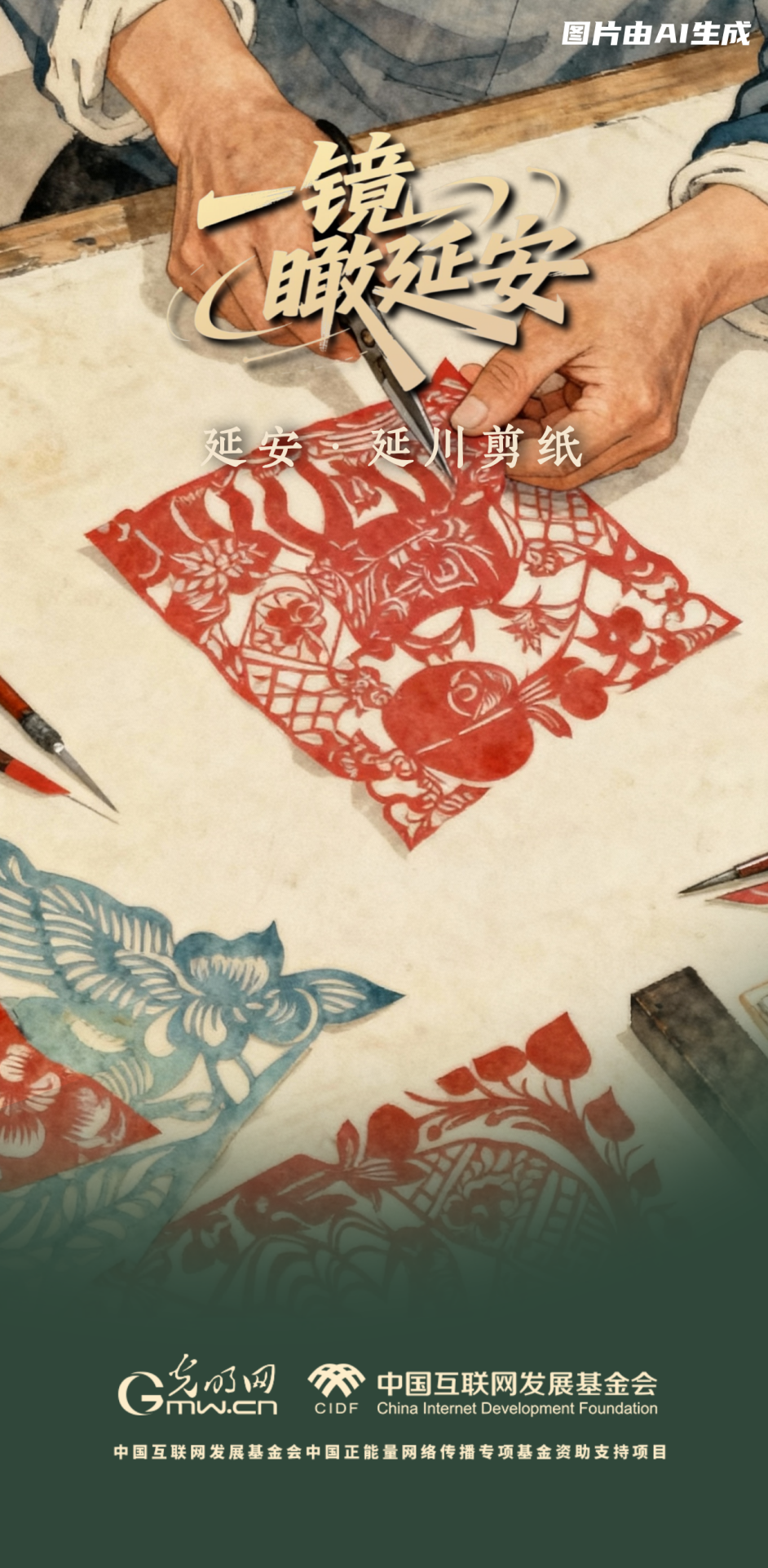 【一鏡瞰延安·AI海報】跟著這些非遺文化，感受老區(qū)風(fēng)土人情