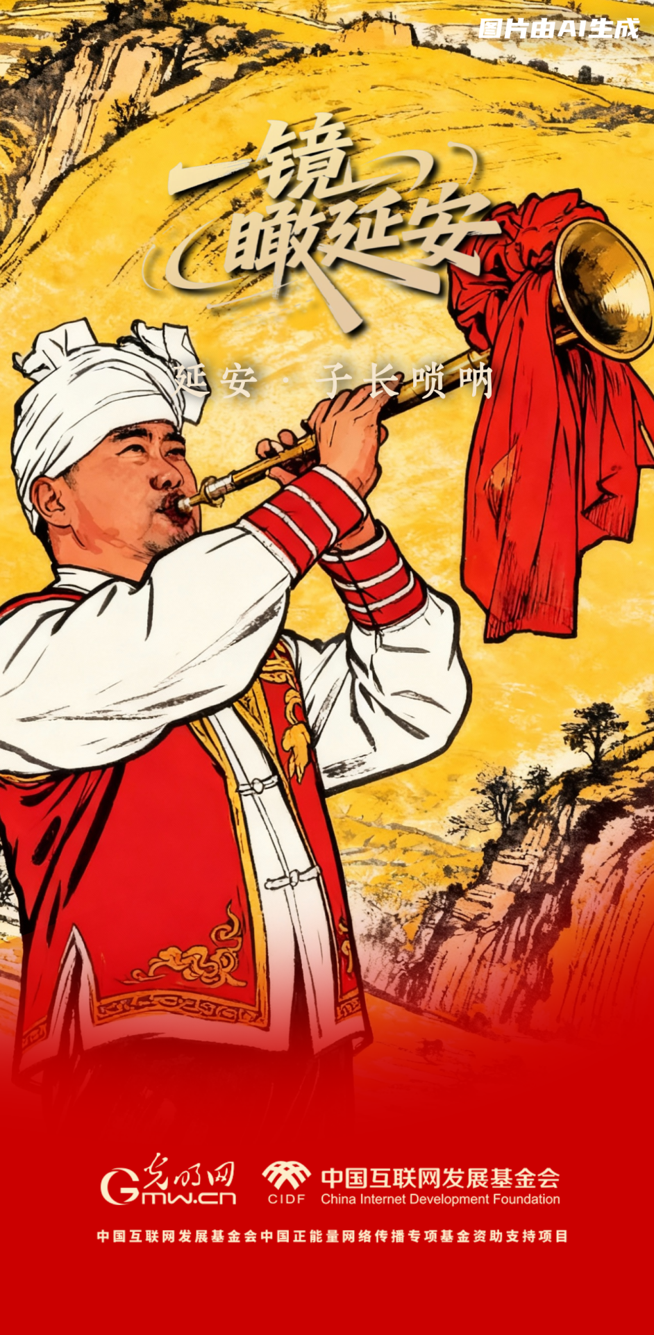 【一鏡瞰延安·AI海報】跟著這些非遺文化，感受老區(qū)風(fēng)土人情