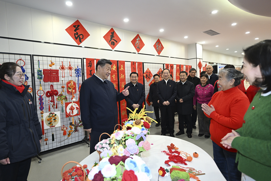 2025年1月23日，習(xí)近平總書(shū)記在沈陽(yáng)大東區(qū)長(zhǎng)安街道長(zhǎng)安小區(qū)社區(qū)黨群服務(wù)中心考察。