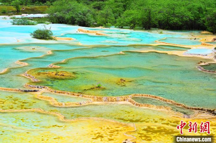 圖為黃龍景區(qū)?！“苍?攝
