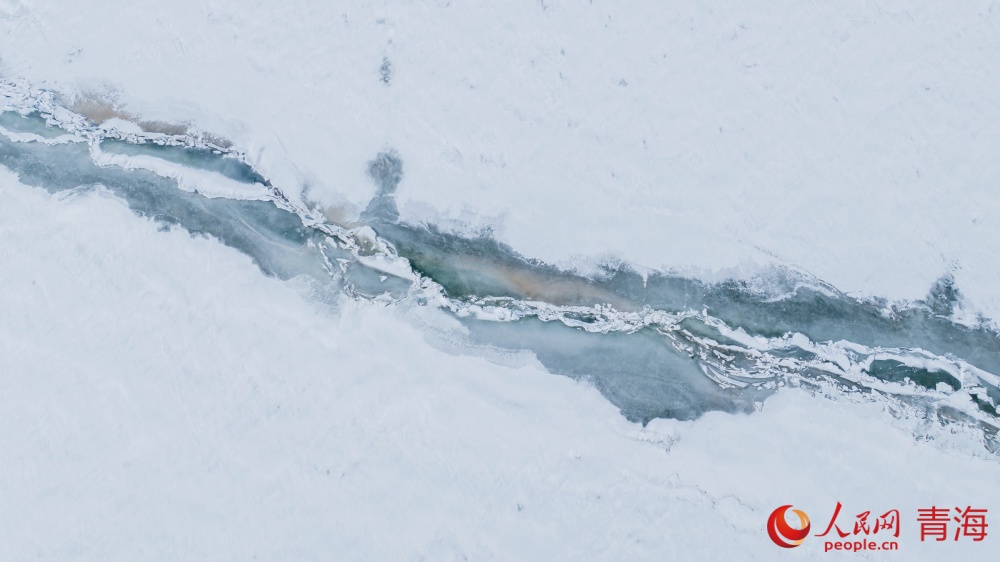 漸漸蘇醒的青海湖。人民網(wǎng) 況玉攝