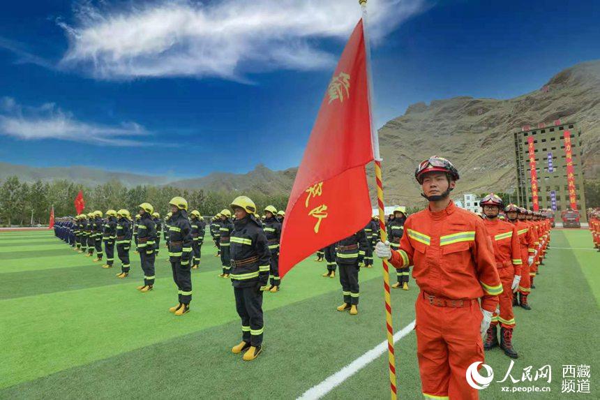 誓師大會現(xiàn)場。 人民網(wǎng) 李海霞 攝