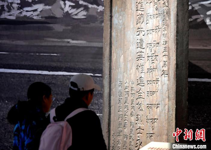 圖為5月18日，觀眾正在欣賞展覽?！±盍?攝