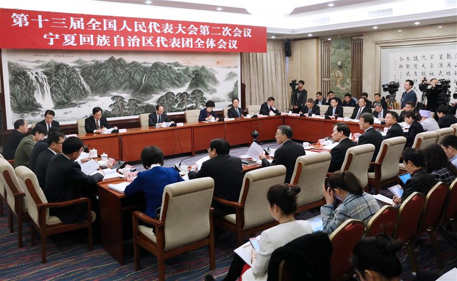 （兩會）（2）寧夏代表團全體會議向媒體開放